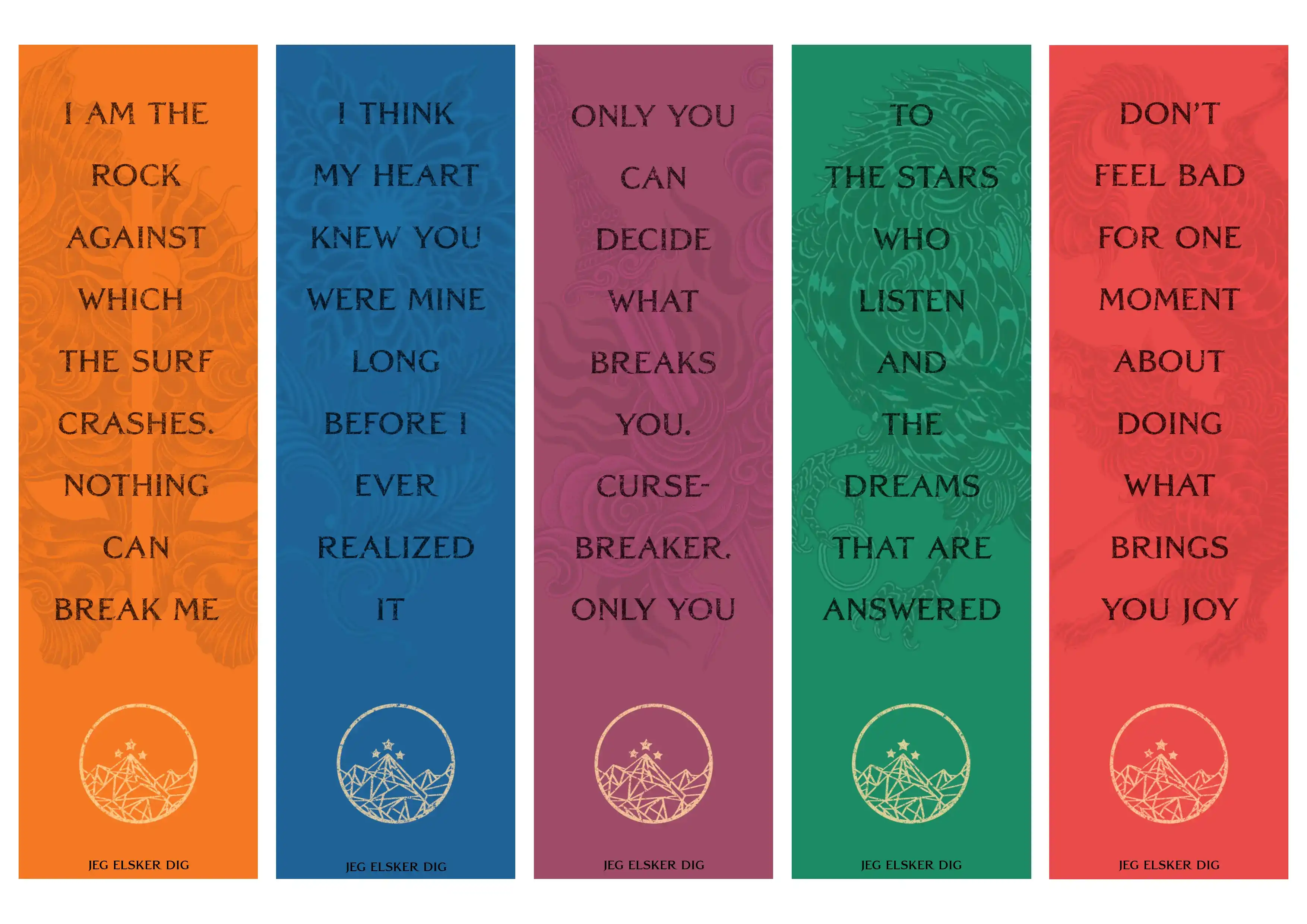 A Court Of bogmærke bagside koncept i stort format