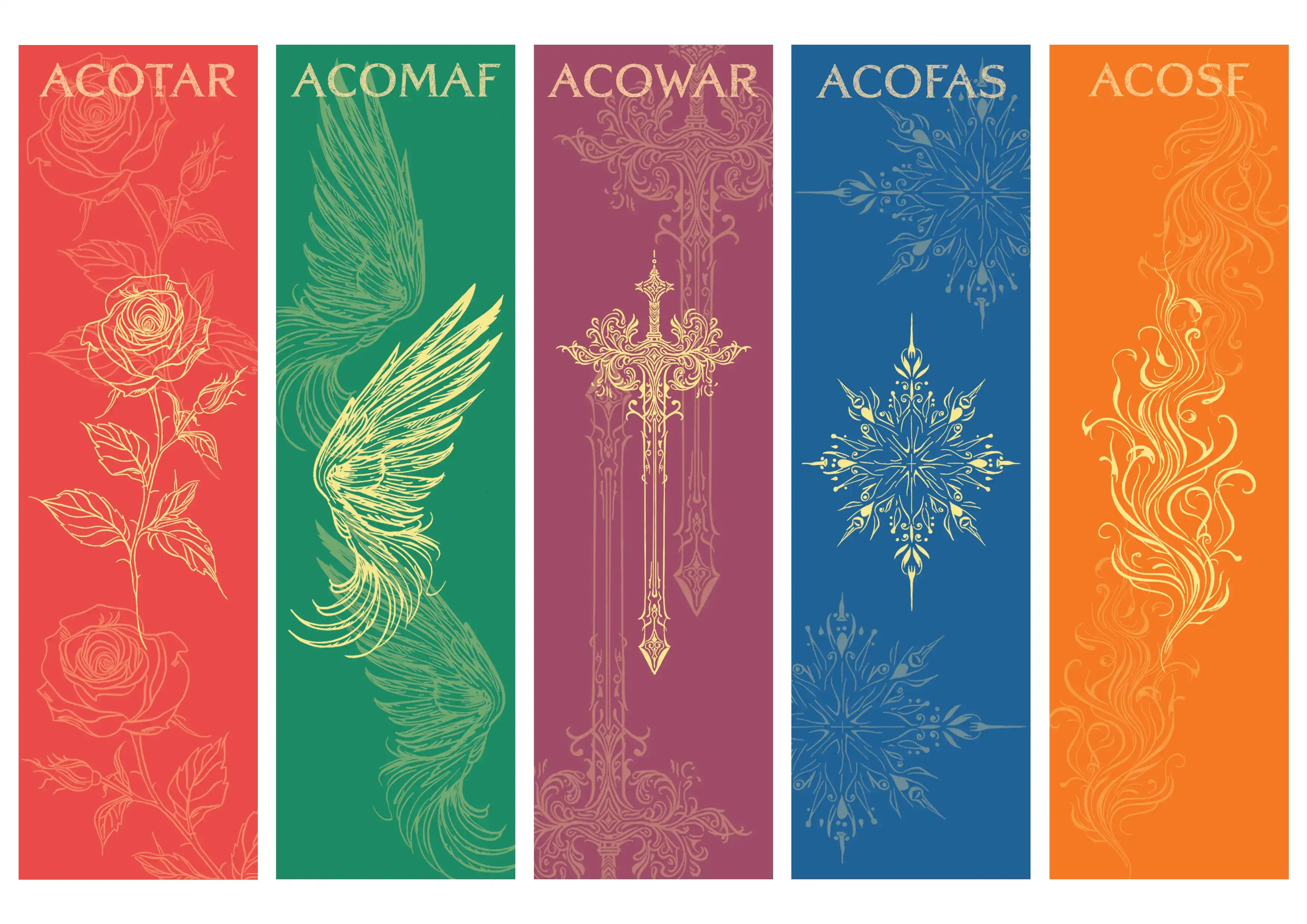 A Court Of bogmærke koncept i stort format